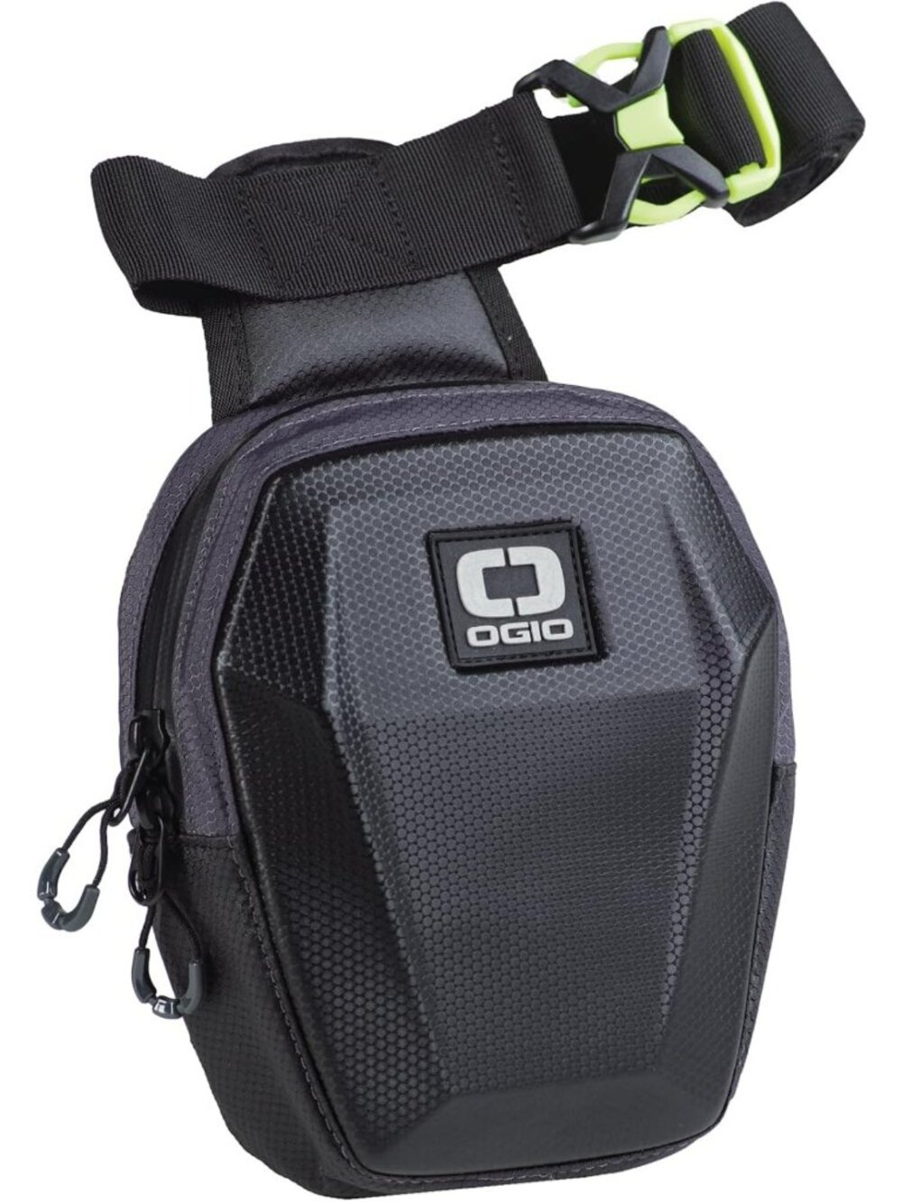 Stylish Black Molded Leg Bag - Durable, Versatile, Perfect for Travel & Outdoor